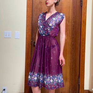 Vintage sheer stretchy dress